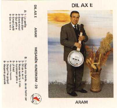 Cassette sleeve for Aram: "Dil Ax E",
                          with a cumbus in his hand