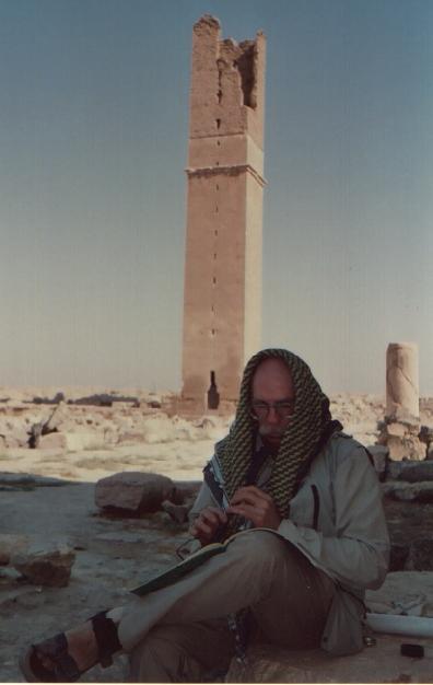 Playing the chanter in the ruins of Harran