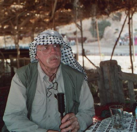 Playing the chanter on a restaurant platform in the Tigris