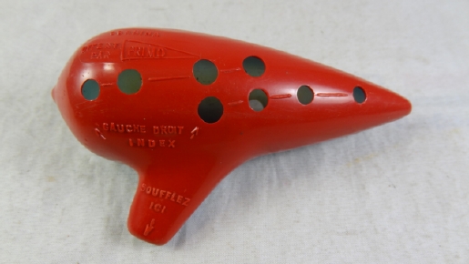 French plastic ocarina, top