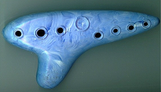 Gretsch blue swirl ocarina