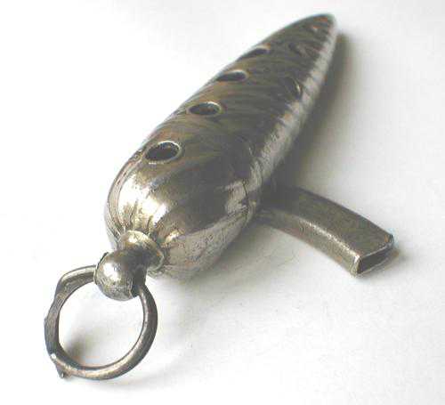 EBay fluted ocarina, end view
