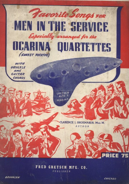 ocarina quartet music, cover page