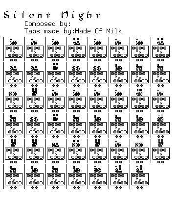 Silent Night tablature
